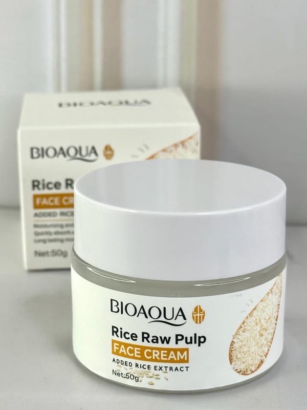 Crema Hidratante de Arroz BIOAQUA™ | Tu piel merece nutrición natural.