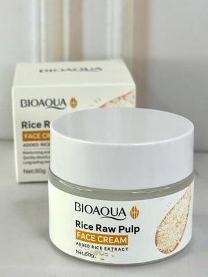 Crema Hidratante de Arroz BIOAQUA™ | Tu piel merece nutrición natural.