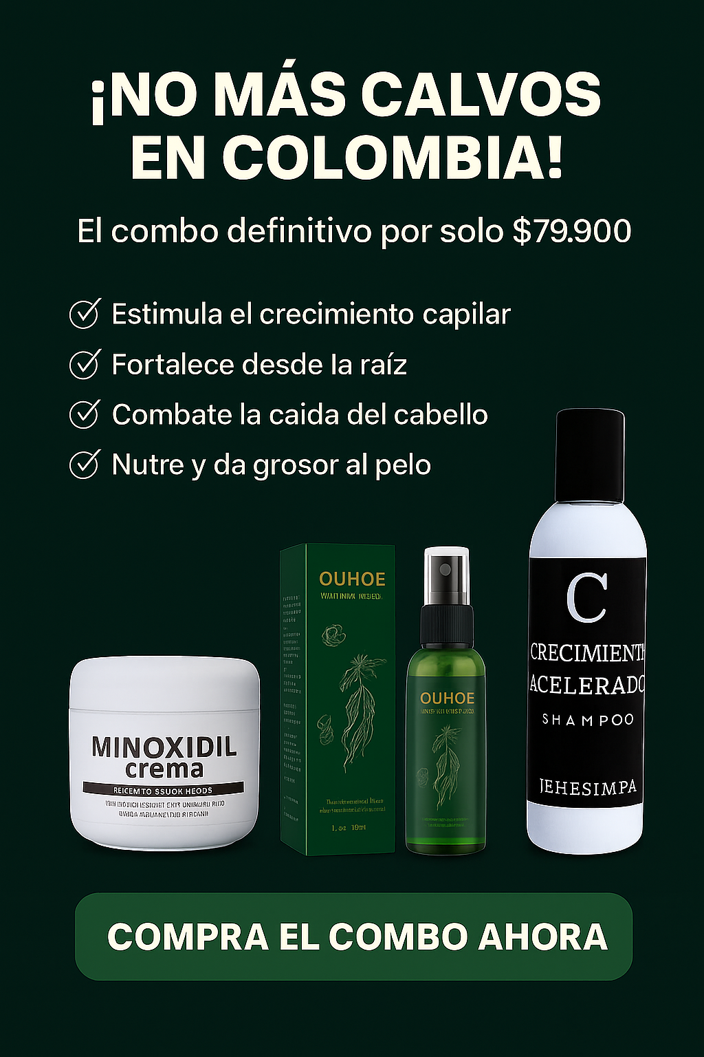 Super combo ! Ouhoe™ Hair Power | Sin sulfatos, parabenos ni siliconas