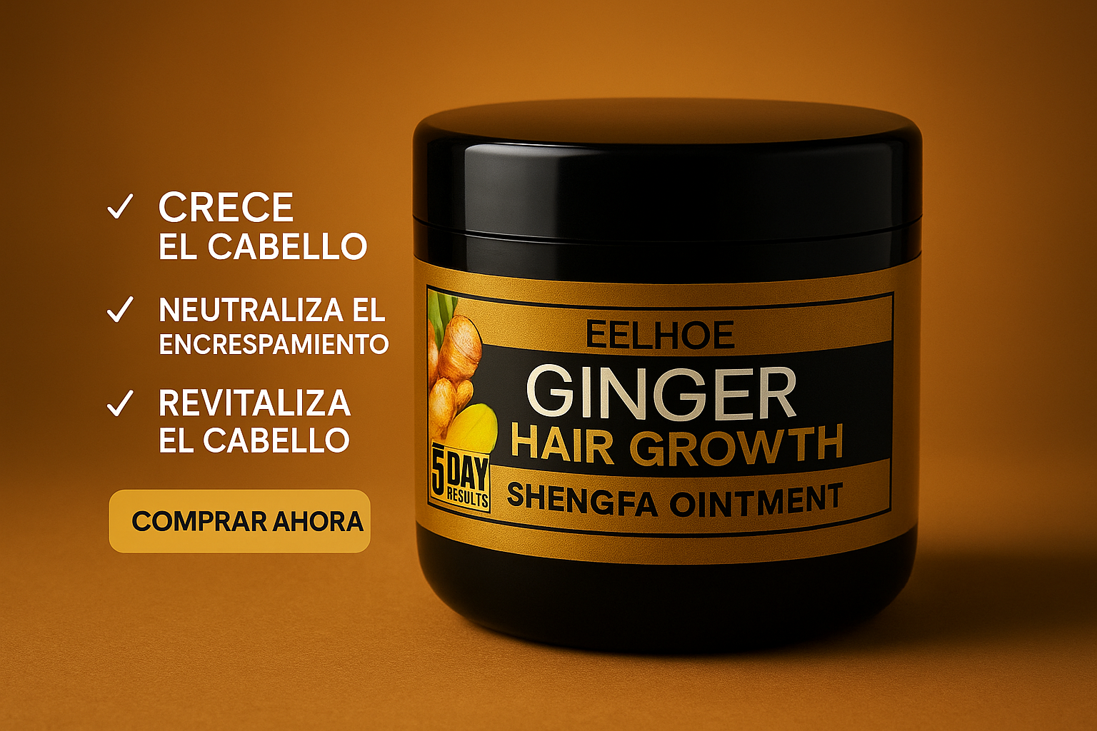 EELHOE™ | Aumento del cabello con jengibre.