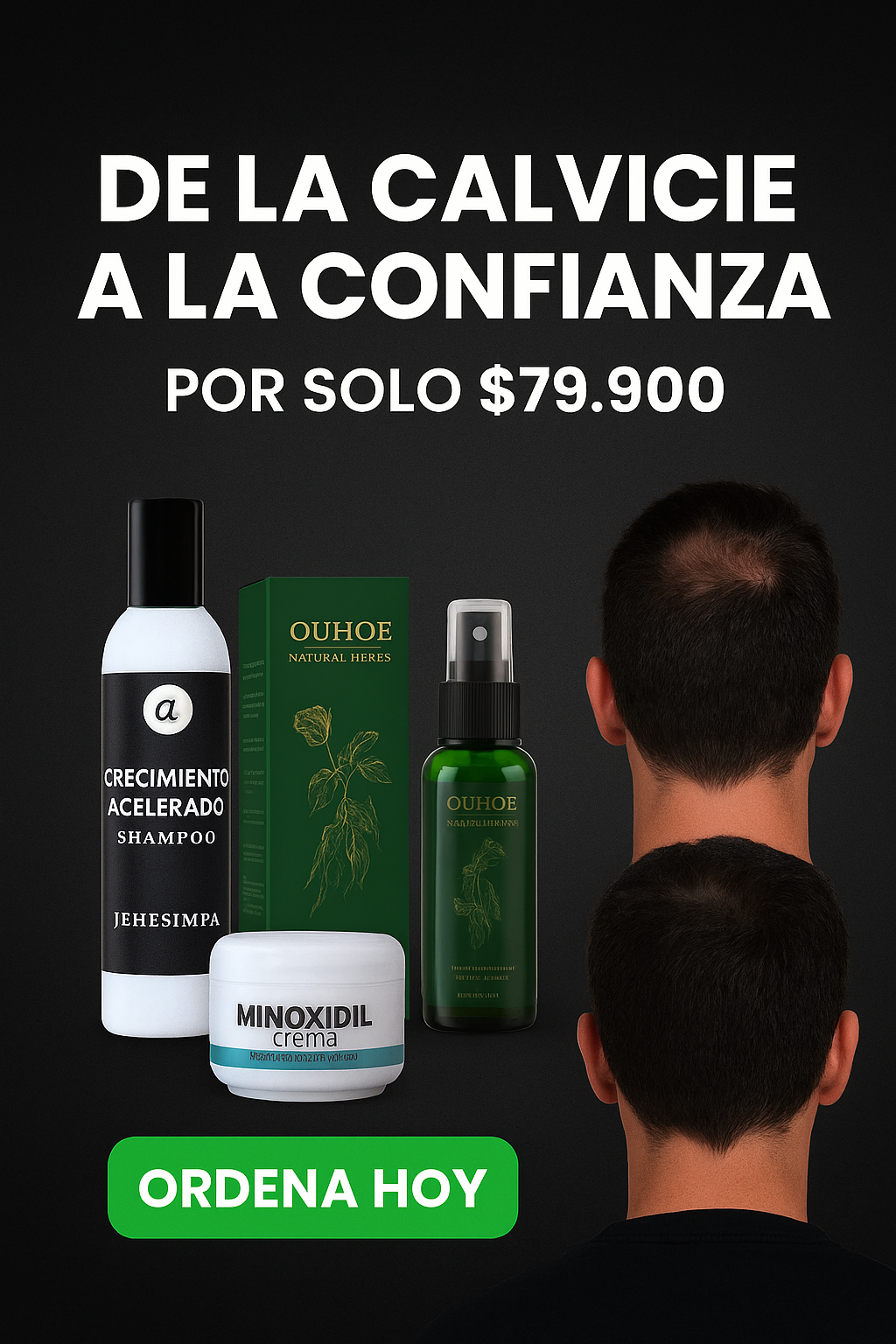 Super combo ! Ouhoe™ Hair Power | Sin sulfatos, parabenos ni siliconas