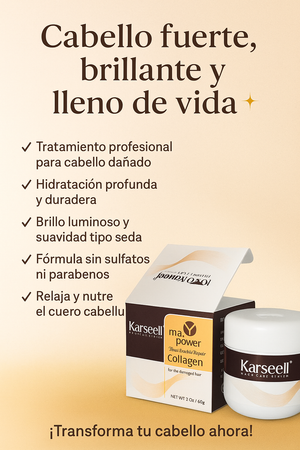 KARSELL™ Pro Hair Repair Cream | Tu aliada para un cabello más fuerte y saludable sin gastar de más