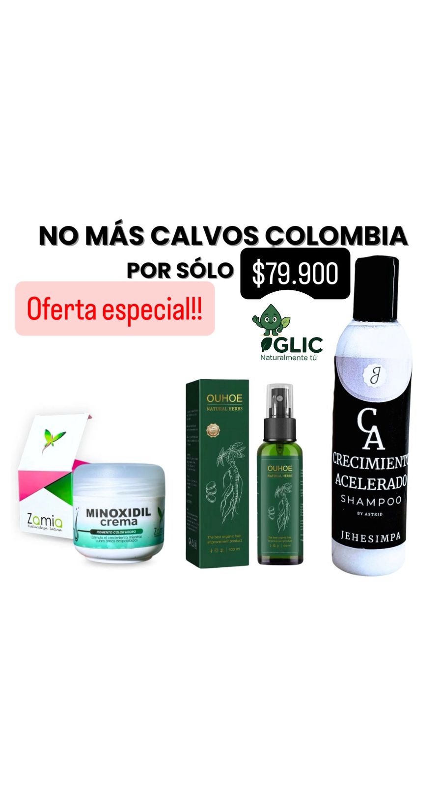 Super combo ! Ouhoe™ Hair Power | Sin sulfatos, parabenos ni siliconas